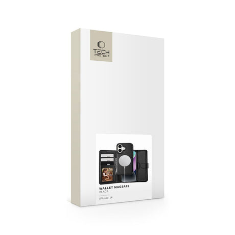 ETUI OTWIERANE TECH-PROTECT WALLET MAGSAFE IPHONE 16 CZARNE