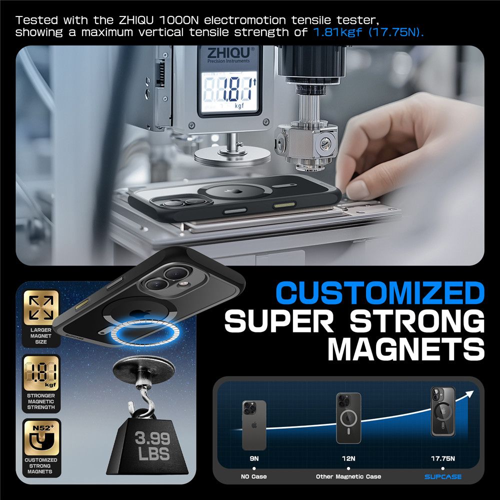 ETUI SUPCASE UB MAG MAGSAFE IPHONE 16 CZARNE