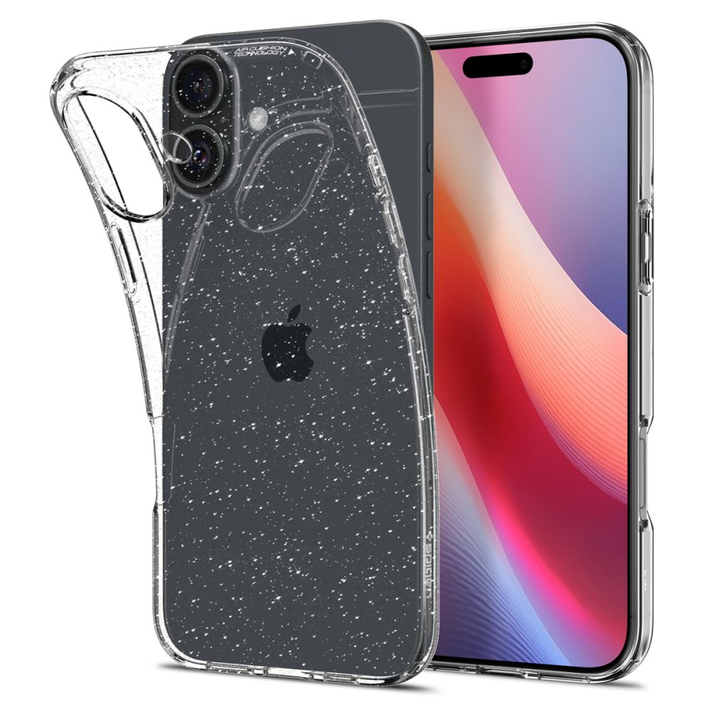 ETUI SPIGEN LIQUID CRYSTAL IPHONE 16 GLITTER CRYSTAL TRANSPARENTNO BROKATOWE