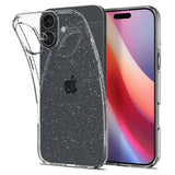 ETUI SPIGEN LIQUID CRYSTAL IPHONE 16 GLITTER CRYSTAL TRANSPARENTNO BROKATOWE