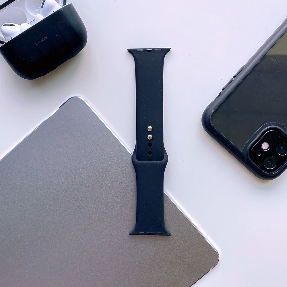PASEK TECH-PROTECT ICONBAND APPLE WATCH 4 / 5 / 6 / 7 / 8 / 9 / SE / ULTRA 1 / 2  (42 / 44 / 45 / 49 MM) BLACK CZARNY