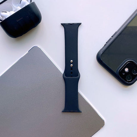 PASEK TECH-PROTECT ICONBAND APPLE WATCH 4 / 5 / 6 / 7 / 8 / 9 / SE / ULTRA 1 / 2  (42 / 44 / 45 / 49 MM) BLACK CZARNY