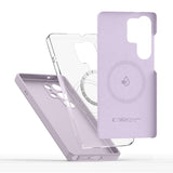 ETUI TECH-PROTECT LIQUID SILICONE MAGSAFE SAMSUNG GALAXY S25 ULTRA FIOLETOWE
