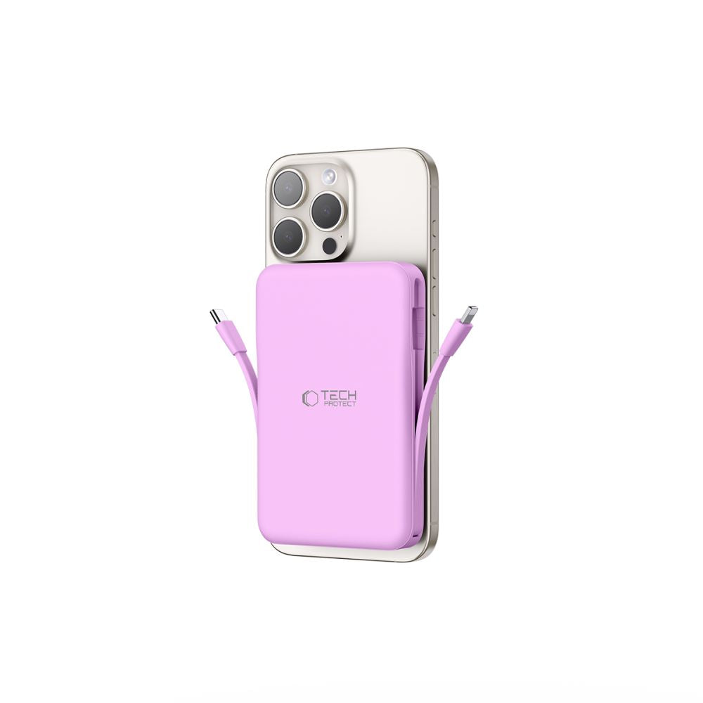 POWERBANK TECH-PROTECT PB31 LIFEMAG MAGSAFE POWER BANK 10000MAH LAVENDER FIOLETOWY
