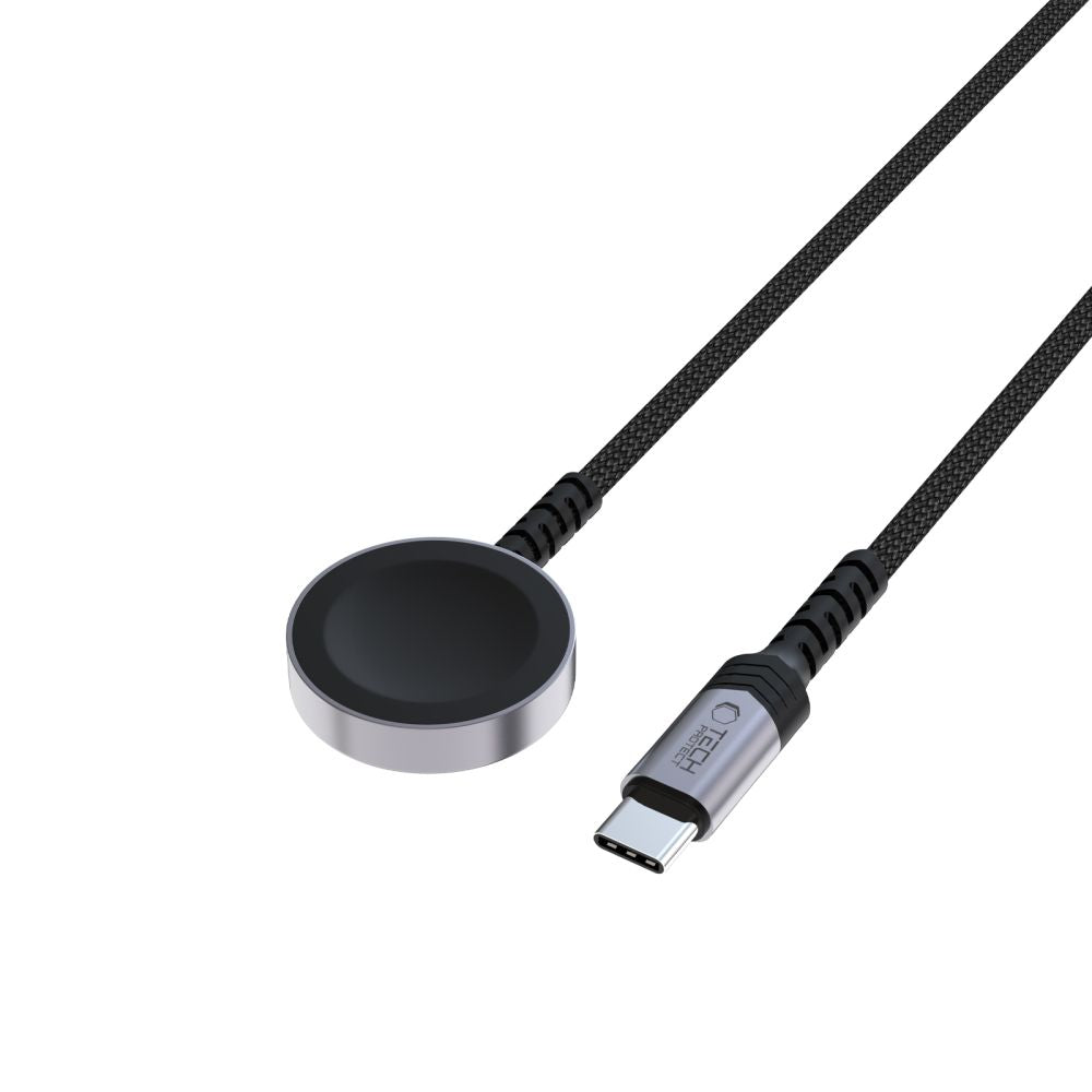 KABEL TECH-PROTECT MC01 ULTRABOOST MAGNETIC CHARGER TYPE-C CABLE 120CM APPLE WATCH CZARNY