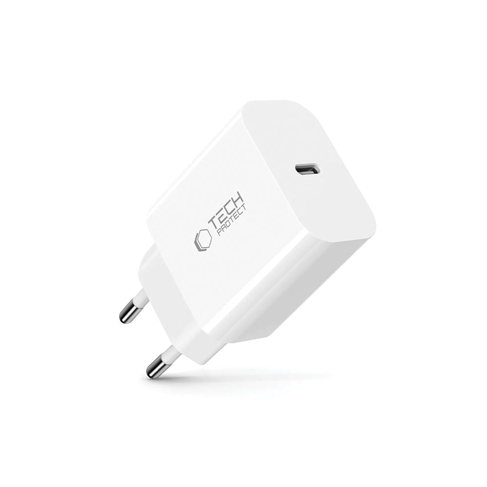 ŁADOWARKA SIECIOWA TECH-PROTECT NC20W 1-PORT NETWORK CHARGER PD20W BIAŁA