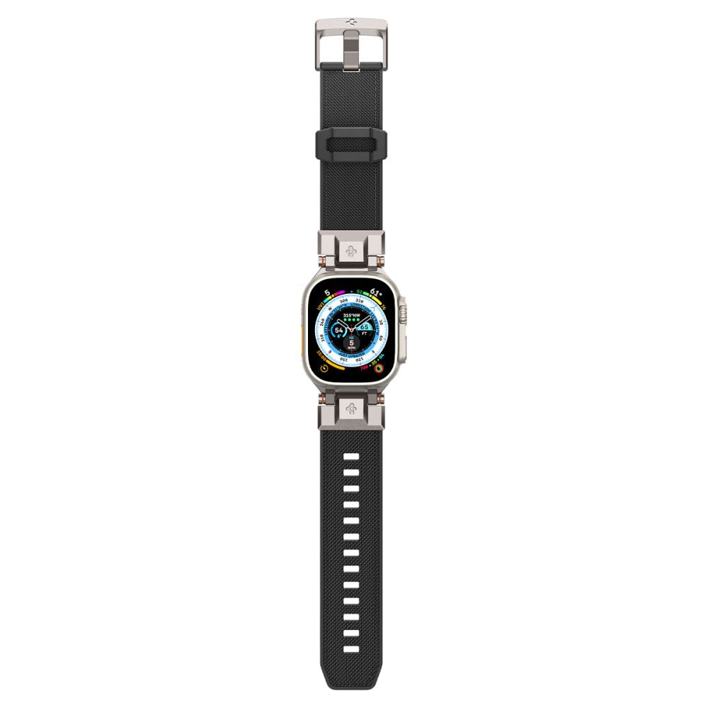 PASEK SPIGEN DURAPRO ARMOR APPLE WATCH 6 / 7 / 8 / 9 / 10 / SE / ULTRA 1 / 2 (44 / 45 / 46 / 49 MM) BLACK CZARNY