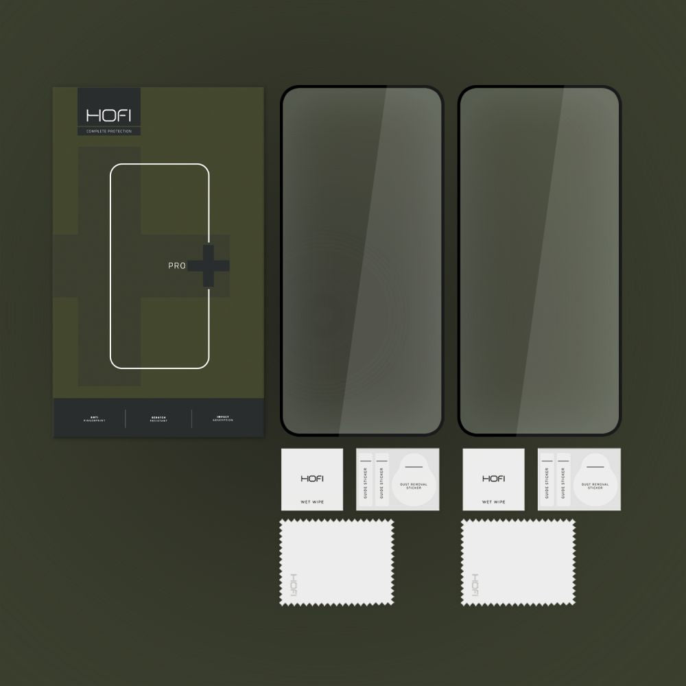 SZKŁO HARTOWANE HOFI GLASS PRO+ 2-PACK SAMSUNG GALAXY S24+ PLUS CZARNA RAMKA