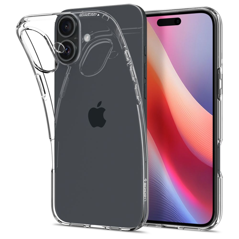 ETUI SPIGEN LIQUID CRYSTAL IPHONE 16 CLEAR TRANSPARETNE