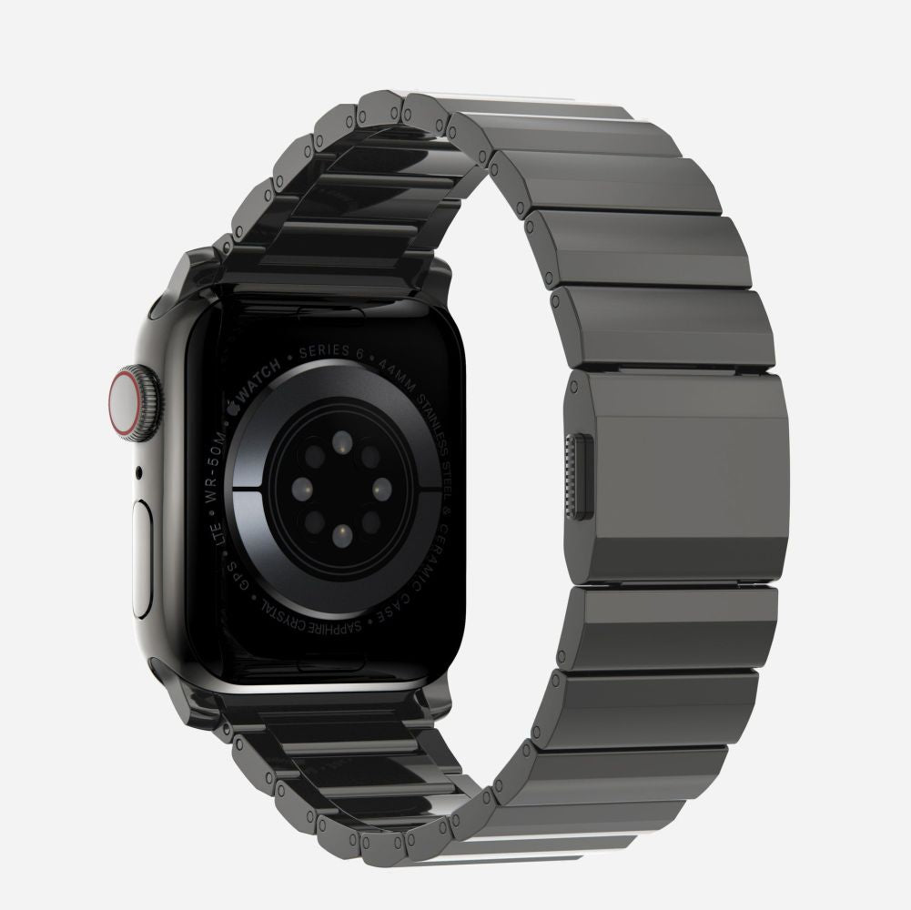 PASEK TECH-PROTECT STEELBAND APPLE WATCH 6 / 7 / 8 / 9 / 10 / SE / ULTRA 1 / 2 (44 / 45 / 46 / 49 MM) BLACK CZARNY