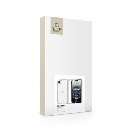 ETUI TECH-PROTECT FLEXAIR IPHONE 16E CLEAR TRANSPARETNE