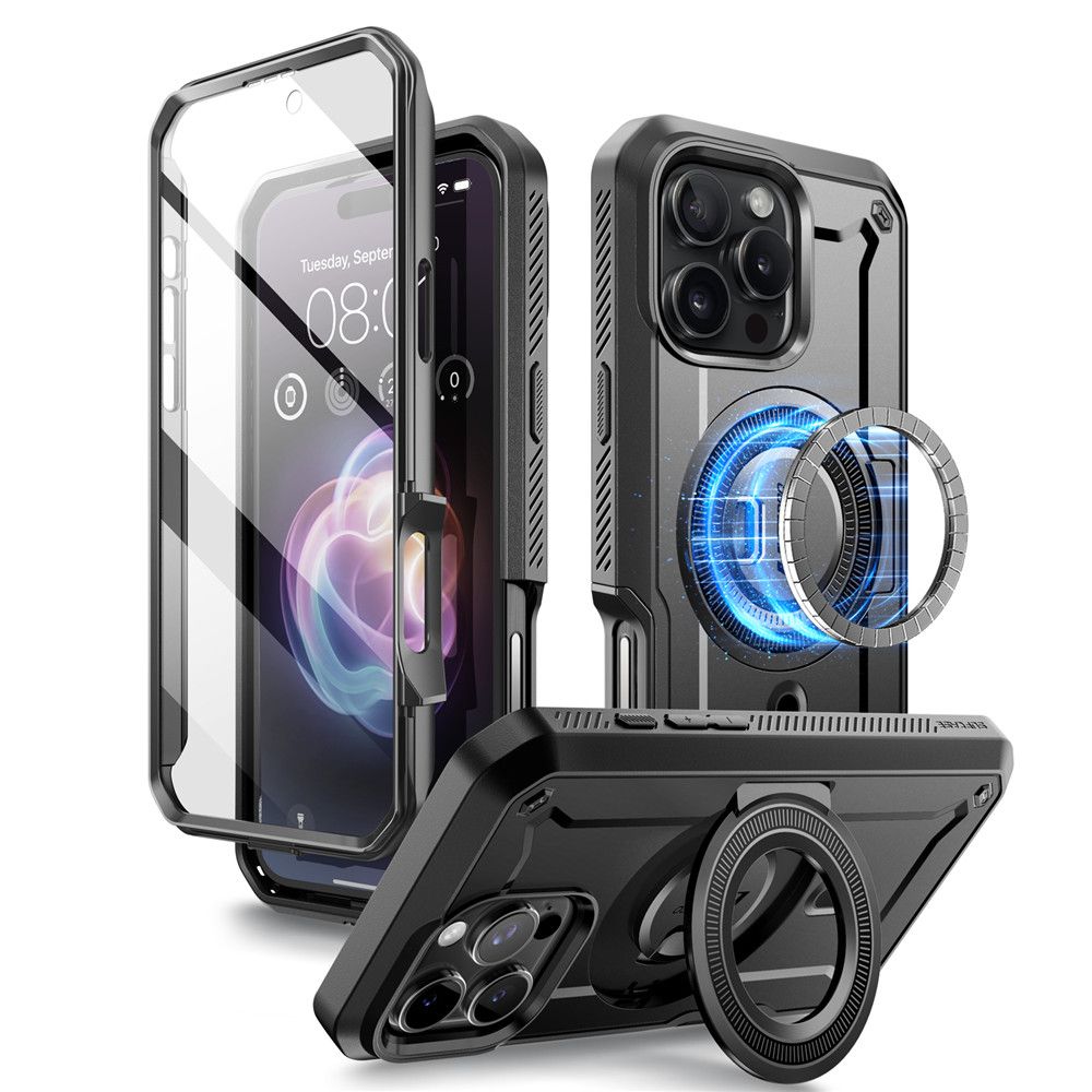 ETUI SUPCASE UB PRO MAG MAGSAFE IPHONE 16 PRO MAX CZARNE