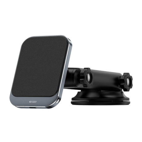 UCHWYT SAMOCHODOWY Z ŁADOWANIEM INDUKCYJNYM TECH-PROTECT MM15W-V2 MAGNETIC MAGSAFE DASHBOARD CAR MOUNT WIRELESS CHARGER 15W CZARNY