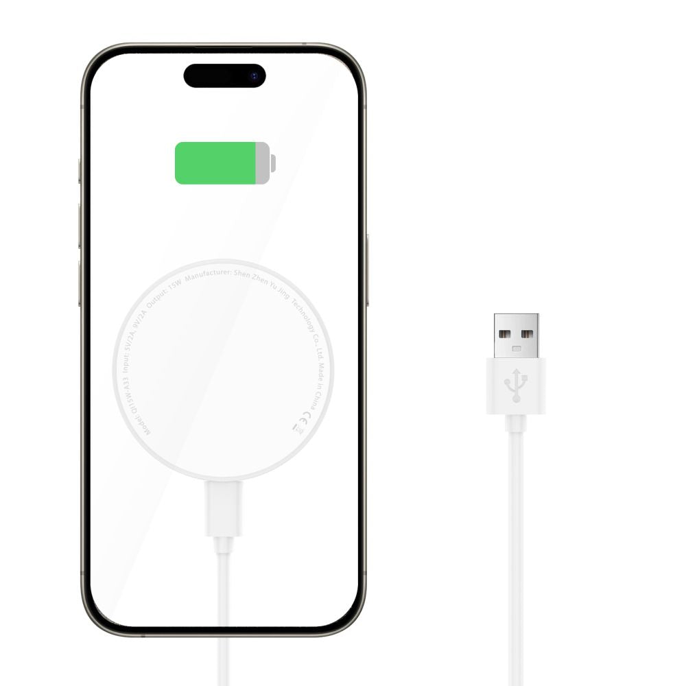 ŁADOWARKA INDUKCYJNA TECH-PROTECT QI15W-A33 MAGNETIC MAGSAFE WIRELESS CHARGER BIAŁA