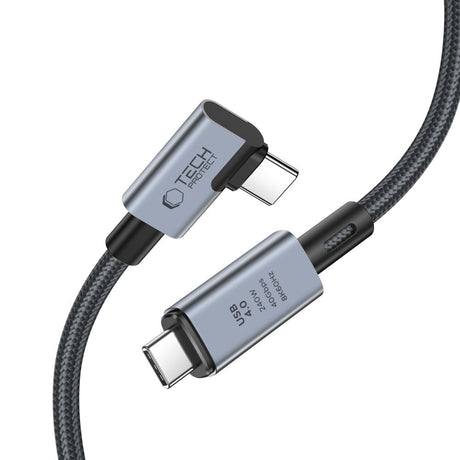 KABEL TECH-PROTECT ULTRABOOST MAX ”L” USB 4.0 8K 40GBPS TYPE-C CABLE PD240W 150CM SZARY