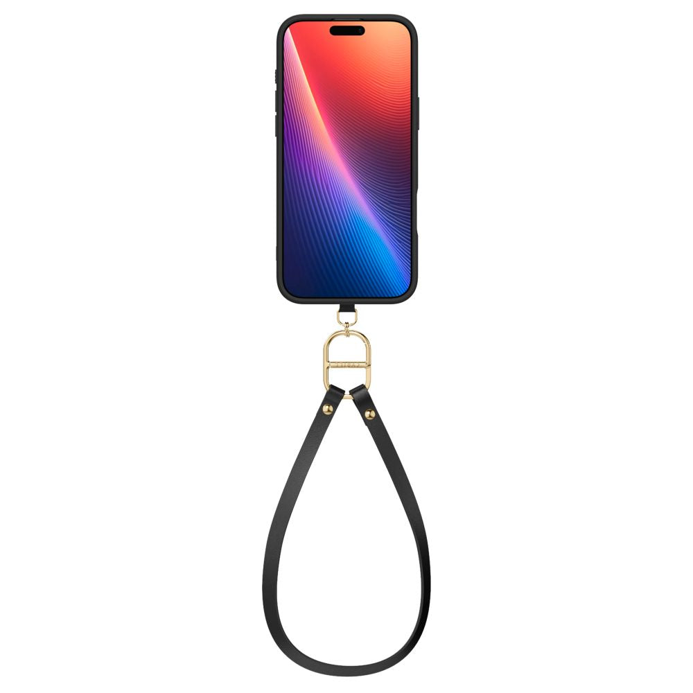 ETUI ZE SMYCZKA SPIGEN CYRILL KAJUK CLASSIC CHARM MAG MAGSAFE IPHONE 16 PRO BLACK CZARNE