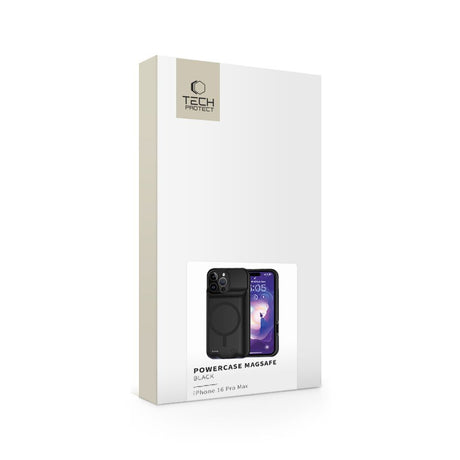 ETUI Z POWERBANKIEM TECH-PROTECT POWERCASE MAGSAFE 8500MAH IPHONE 16 PRO MAX BLACK CZARNE