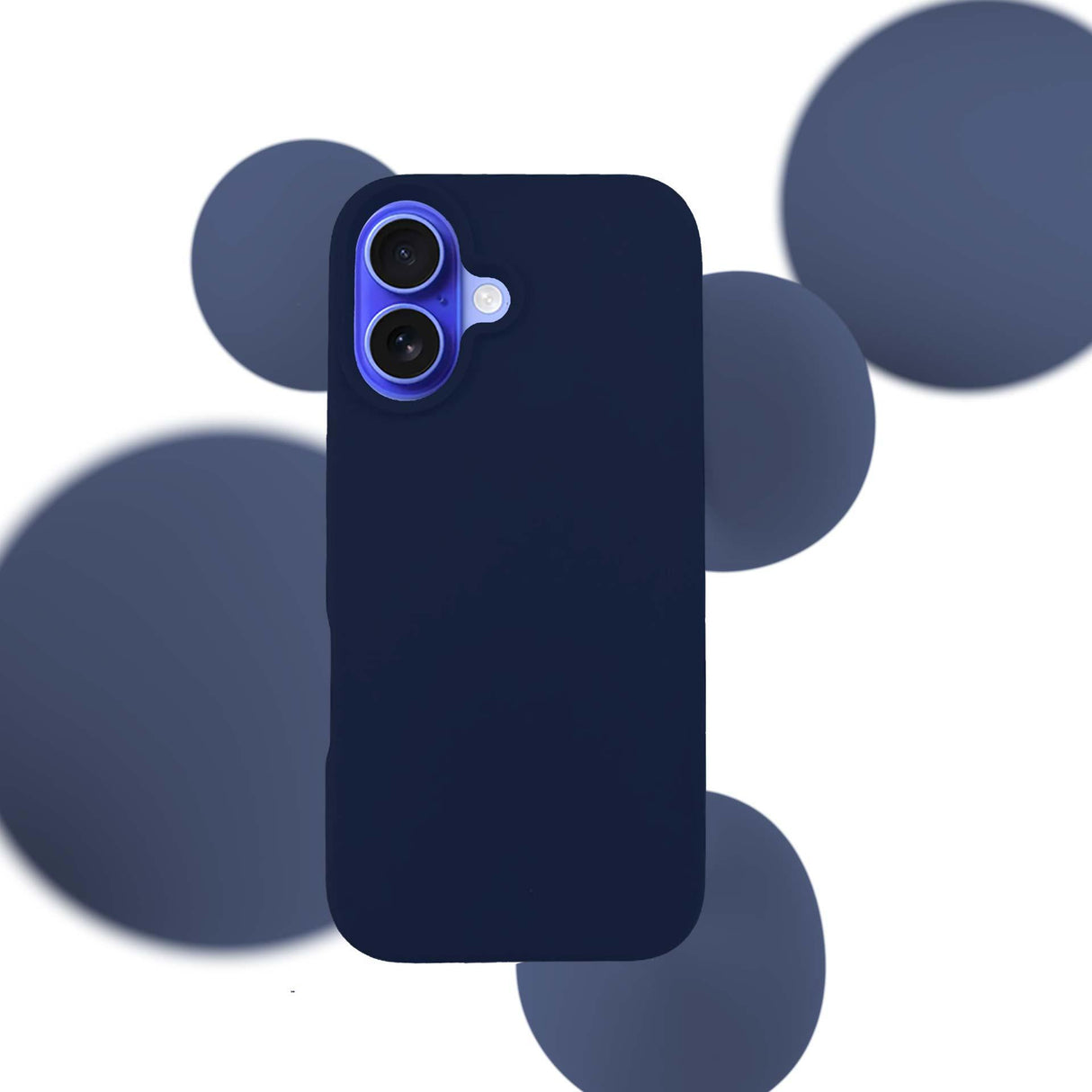 ETUI APPLE IPHONE 16 - 3MK SILICONE CASE DARK NAVY GRANATOWE