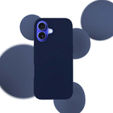 ETUI APPLE IPHONE 16 - 3MK SILICONE CASE DARK NAVY GRANATOWE