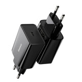 BASEUS ŁADOWARKA SIECIOWA SPEED MINI PD 20W 1X USB-C CZARNA