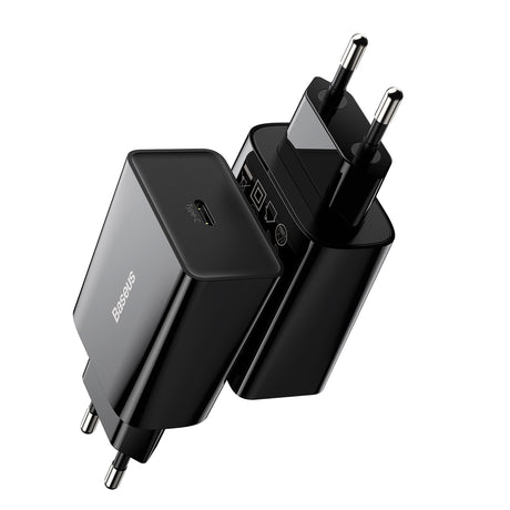 BASEUS ŁADOWARKA SIECIOWA SPEED MINI PD 20W 1X USB-C CZARNA