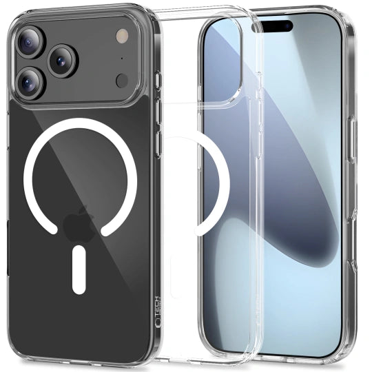 ETUI TECH-PROTECT FLEXAIR HYBRID MAGSAFE IPHONE 17 PRO CLEAR TRANSPARETNE