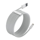 BASEUS KABEL SIMPLE WISDOM USB - LIGHTNING 1,5 M 2,4A BIAŁY 2 SZT