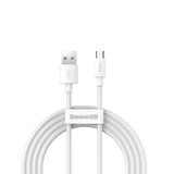 BASEUS KABEL SIMPLE WISDOM USB - MICRO USB 1,5 M 2,1A BIAŁY 2 SZT