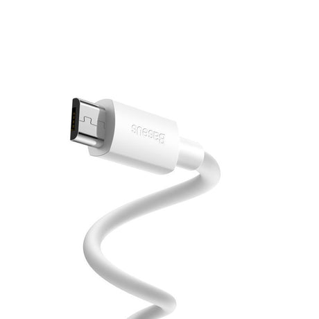 BASEUS KABEL SIMPLE WISDOM USB - MICRO USB 1,5 M 2,1A BIAŁY 2 SZT