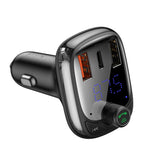 BASEUS TRANSMITER FM T-SHAPED S-13 BLUETOOTH MP3 ŁADOWARKA SAMOCHODOWA CZARNA