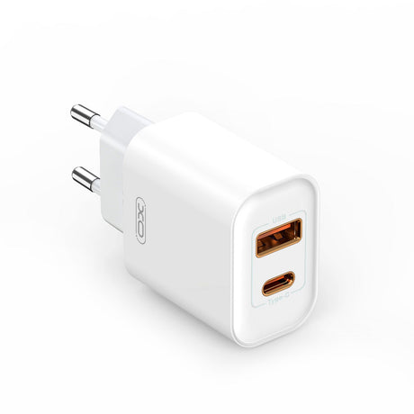XO ŁADOWARKA SIECIOWA CE12 PD QC 3.0 20W 1X USB 1X USB-C BIAŁA + KABEL USB-C - LIGHTNING