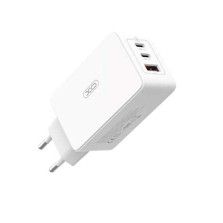 XO ŁADOWARKA SIECIOWA CE13 PD QC 3.0 65W 1X USB 2X USB-C BIAŁA + KABEL USB-C - USB-C