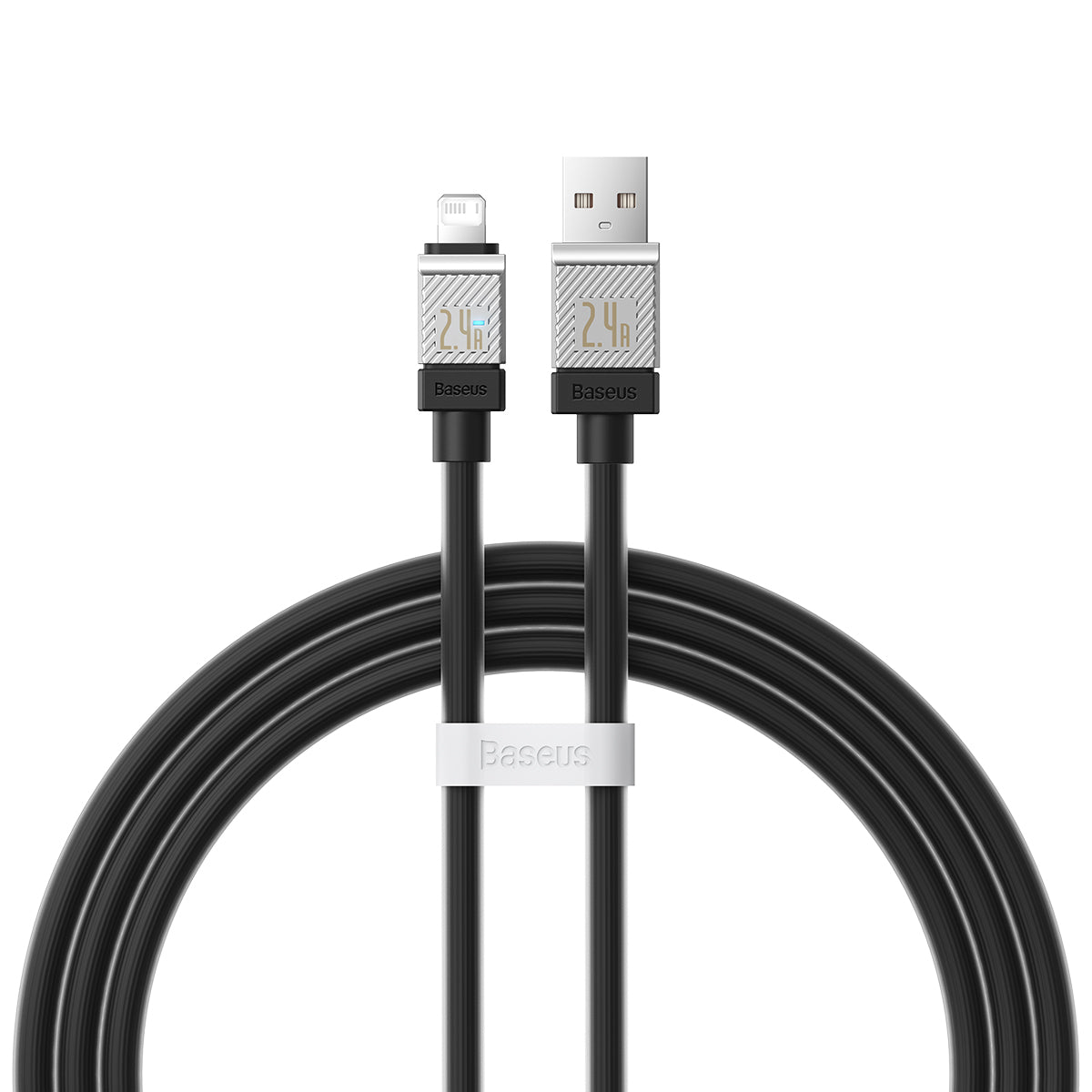 BASEUS KABEL COOLPLAY USB - LIGHTNING 1M 2,4A CZARNY