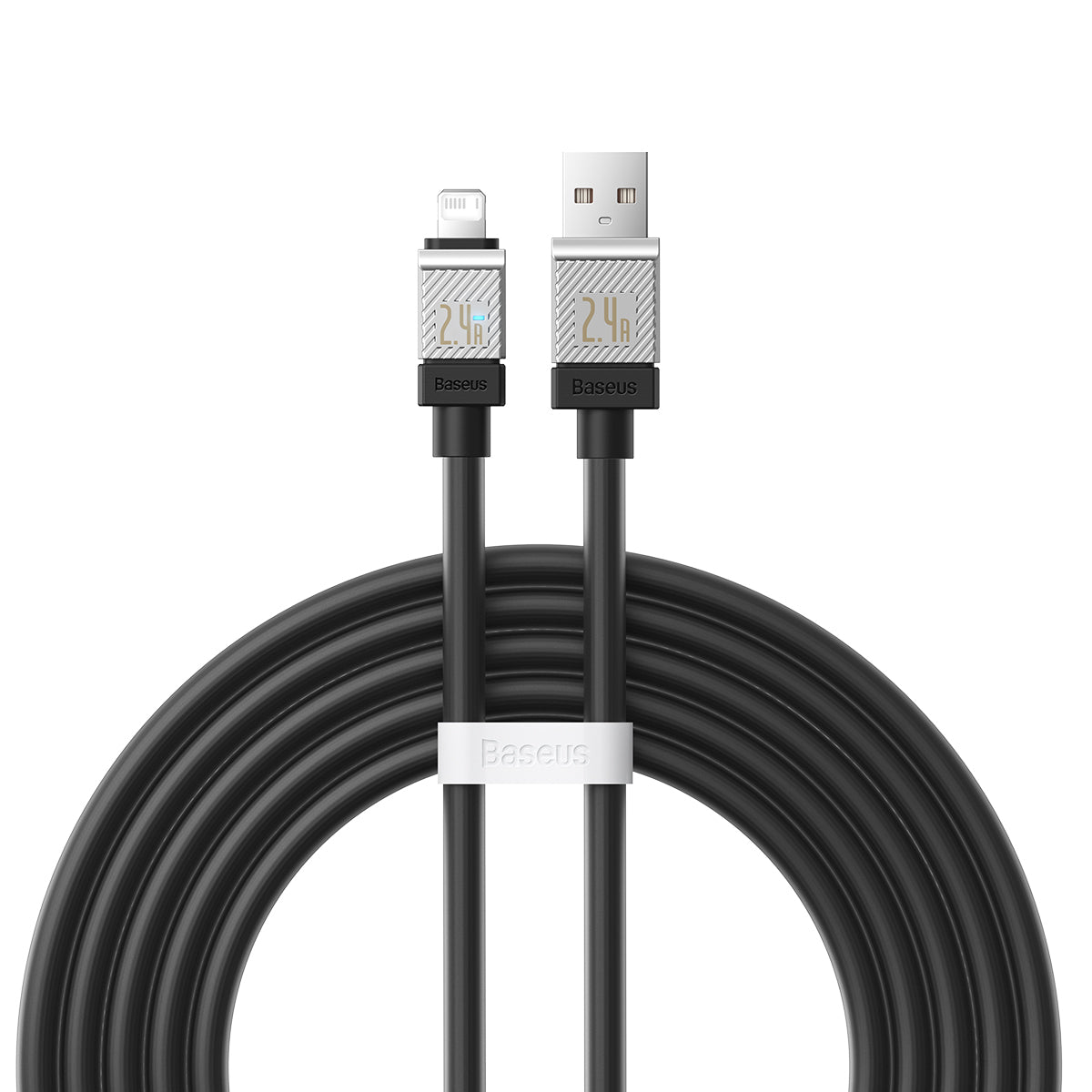BASEUS KABEL COOLPLAY USB - LIGHTNING 2M 2,4A CZARNY