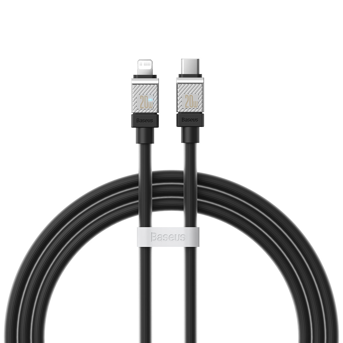 BASEUS KABEL COOLPLAY USB-C - LIGHTNING 1M 20W CZARNY