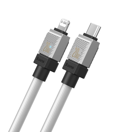 BASEUS KABEL COOLPLAY USB-C - LIGHTNING 2M 20W BIAŁY