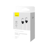BASEUS KABEL COOLPLAY USB-C - LIGHTNING 2M 20W BIAŁY