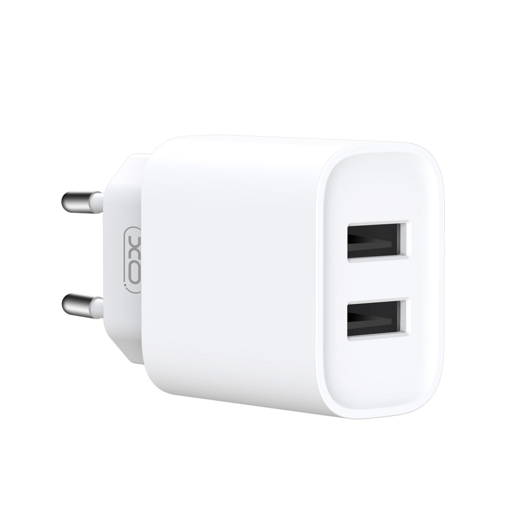 XO ŁADOWARKA SIECIOWA CE02C 2X USB 2,1A BIAŁA + KABEL LIGHTNING