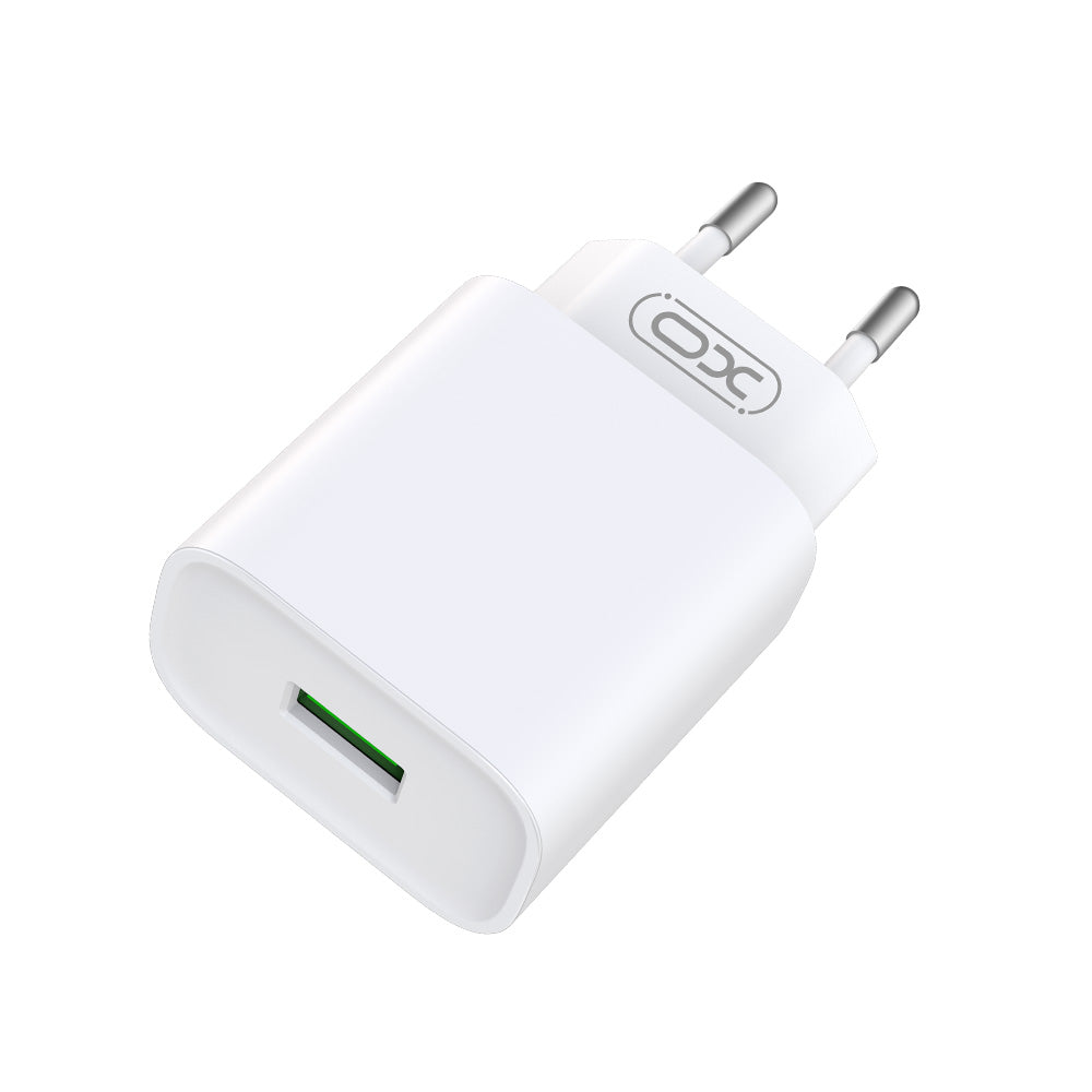 XO ŁADOWARKA SIECIOWA CE02D QC 3.0 18W 1X USB BIAŁA + KABEL USB-C