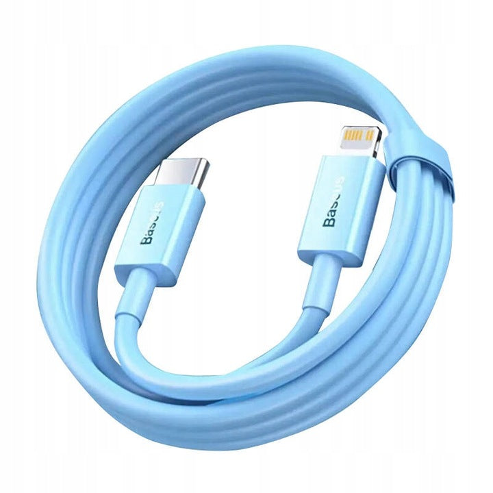 BASEUS KABEL SUPERIOR PD USB-C - LIGHTNING 1,0M JASNONIEBIESKI 20W CAYS001903