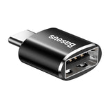 BASEUS ADAPTER OTG MINI USB - USB-C CZARNY
