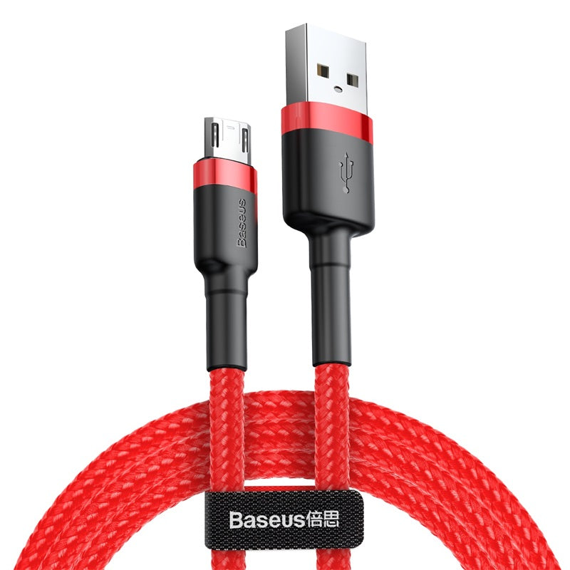 BASEUS KABEL CAFULE USB - MICRO USB 1,0M 2,4A CZERWONY