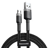 BASEUS KABEL CAFULE USB - MICRO USB 3,0M 2A SZARO-CZARNY