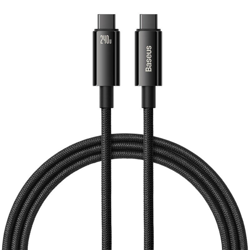BASEUS KABEL TUNGSTEN PD USB-C - USB-C 1,0M CZARNY 240W