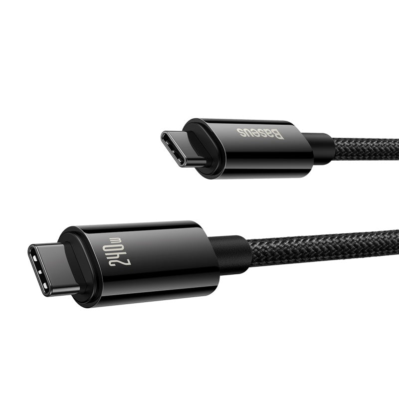 BASEUS KABEL TUNGSTEN PD USB-C - USB-C 1,0M CZARNY 240W