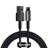 BASEUS KABEL TUNGSTEN USB - LIGHTNING 1,0M 2,4A CZARNY
