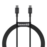 BASEUS KABEL SUPERIOR PD USB-C - USB-C 1,0M CZARNY 100W