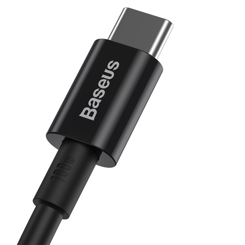 BASEUS KABEL SUPERIOR PD USB-C - USB-C 1,0M CZARNY 100W