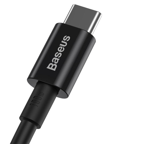 BASEUS KABEL SUPERIOR PD USB-C - USB-C 1,0M CZARNY 100W