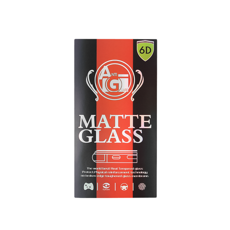 SZKŁO HARTOWANE 6D MATOWE DO IPHONE 15 6,1'' / 16 6,1'' CZARNA RAMKA